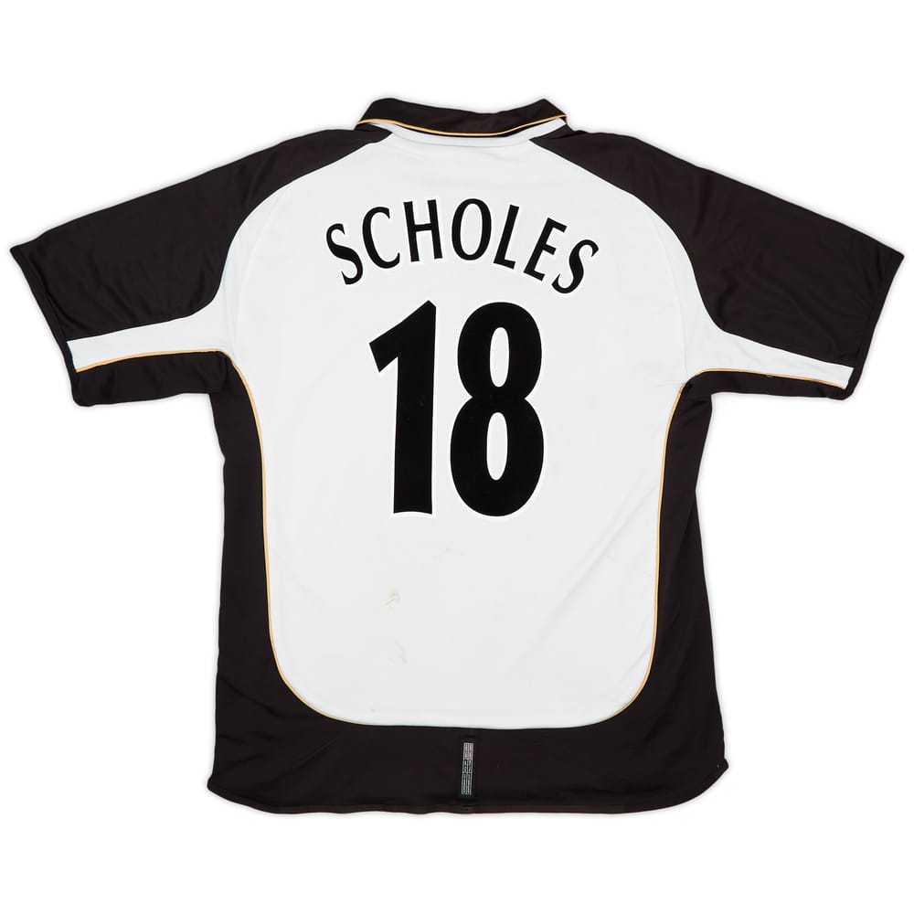 2001-02 Manchester United Centenary Away/Third Shirt Scholes #18 - 6/10 - (XL)