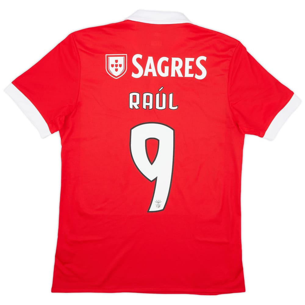 2017-18 Benfica Home Shirt Raul #9 - 9/10 - (M)