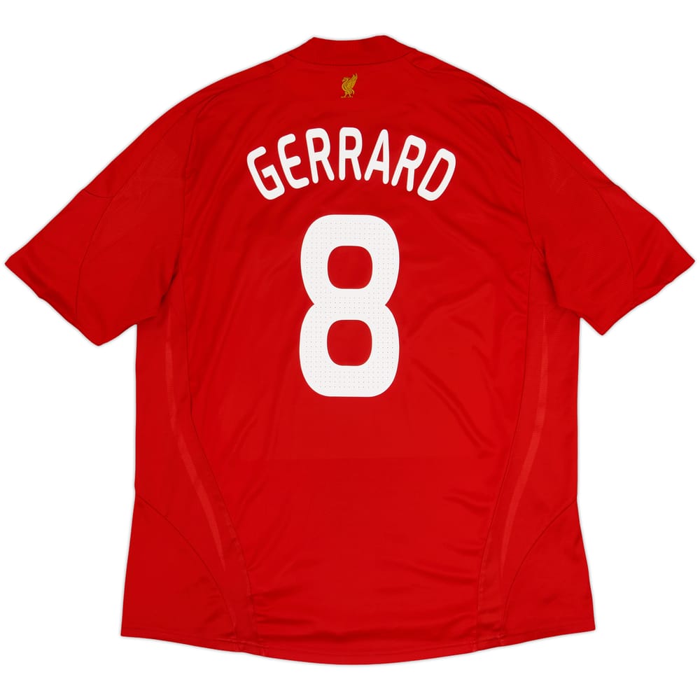 2008-10 Liverpool Home Shirt Gerrard #8 - 7/10 - (XXL)