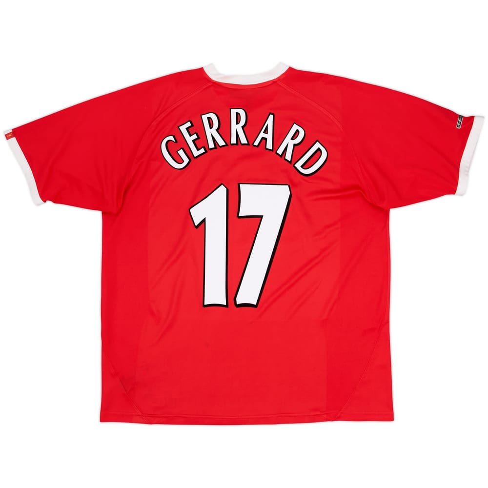 2001-03 Liverpool CL Shirt Gerrard #17 - 8/10 - (L)