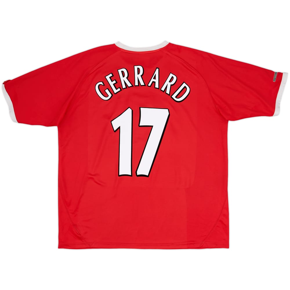 2001-03 Liverpool CL Shirt Gerrard #17 - 9/10 - (XL)