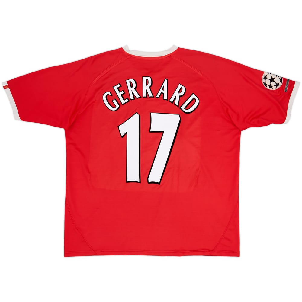 2001-03 Liverpool CL Shirt Gerrard #17 - 9/10 - (XXL)
