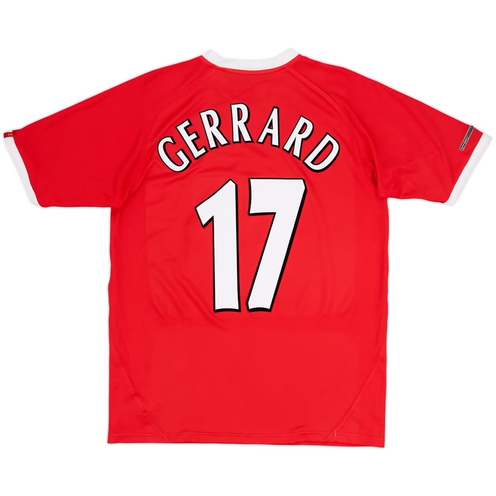 2001-03 Liverpool CL Shirt Gerrard #17 - 9/10 - (M)