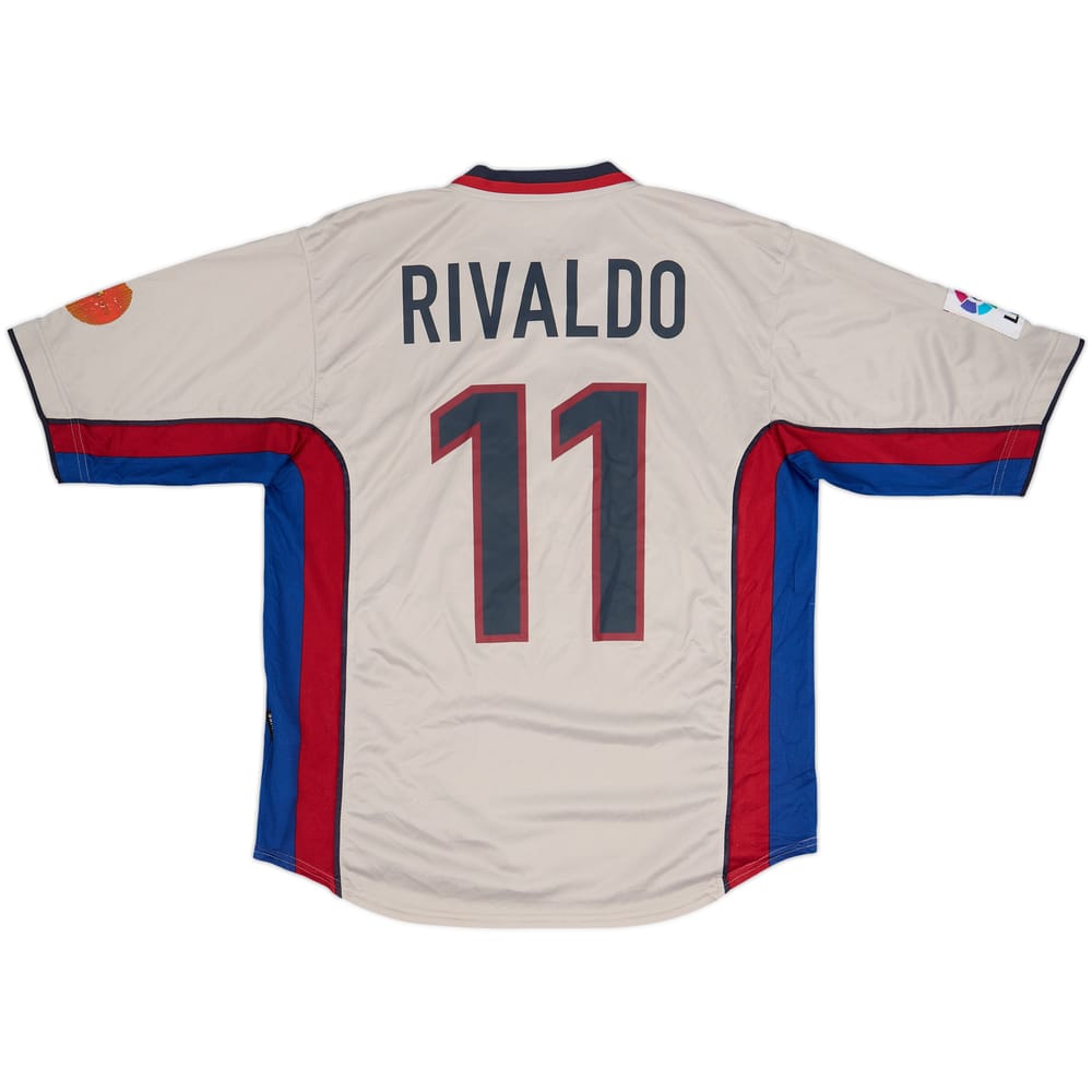 1998-01 Barcelona Away Shirt Rivaldo #11 - 9/10 - (L)