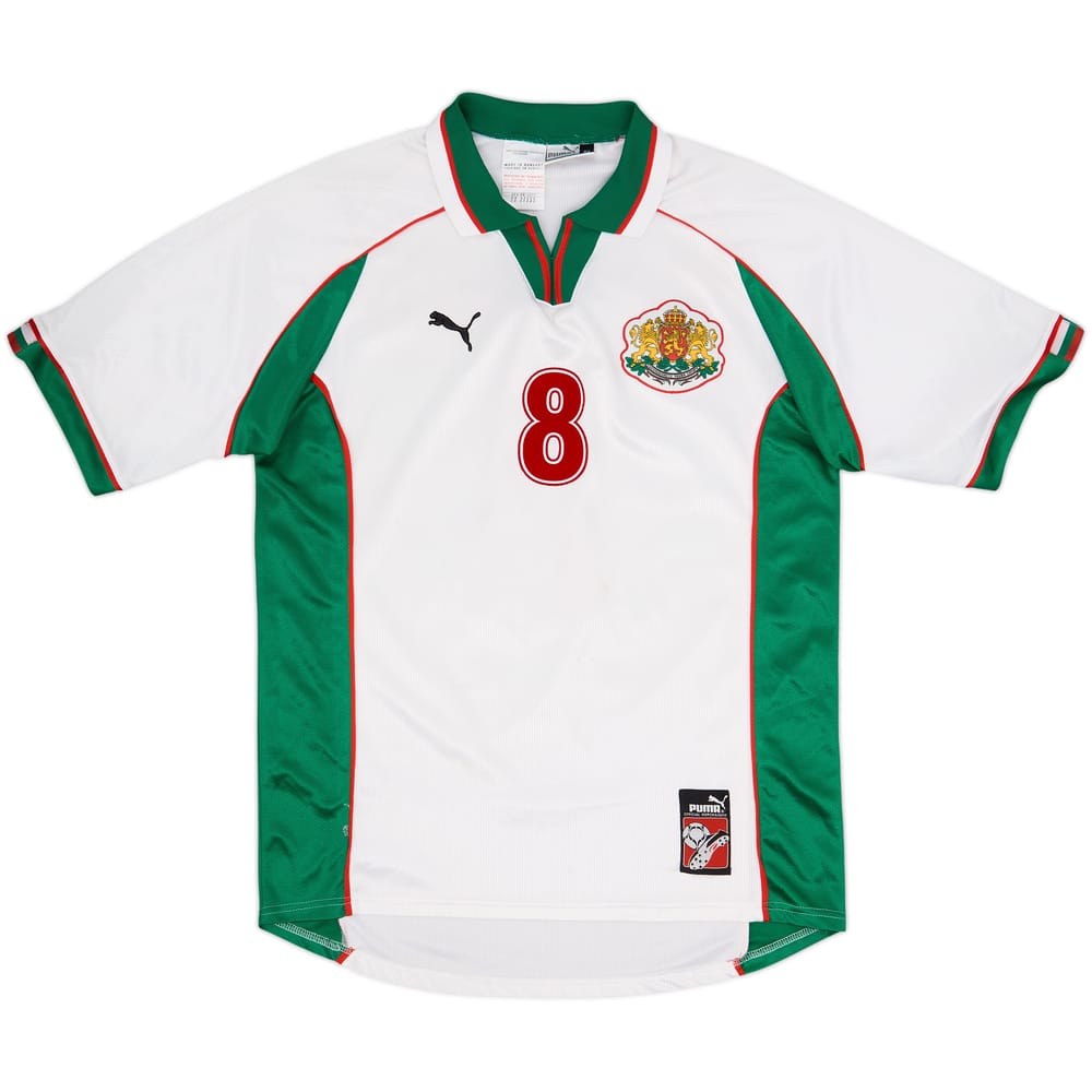 1998-00 Bulgaria Home Shirt Stoichkov #8 - 8/10 - (XL)