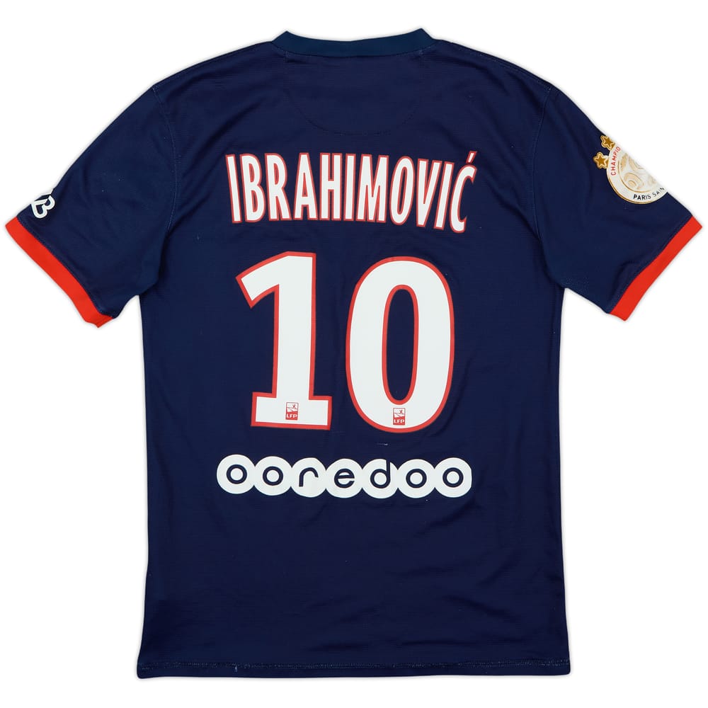 2013-14 Paris Saint-Germain Home Shirt Ibrahimovic #10 - 6/10 - (S)