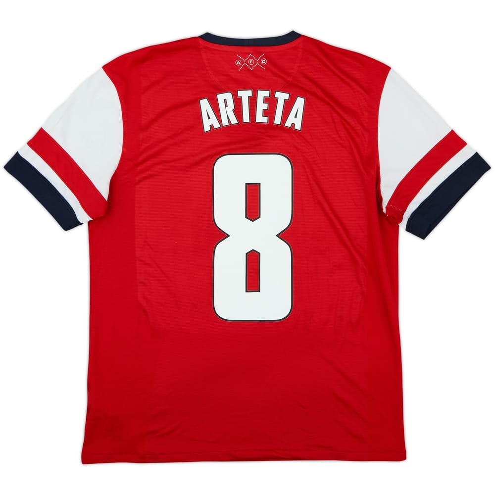 2012-14 Arsenal Local Camiseta Arteta #8 - 5/10 - (L)
