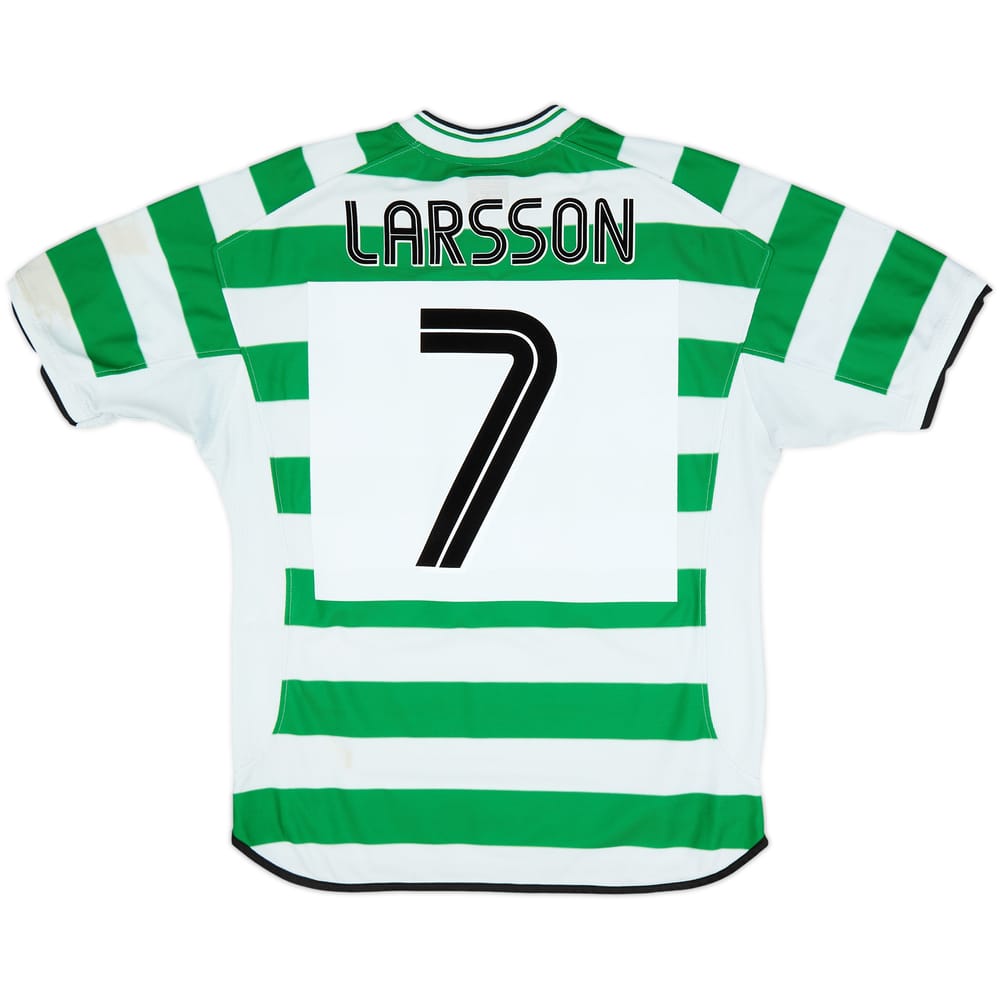 2001-03 Celtic Home Shirt Larsson #7 - 5/10 - (L)