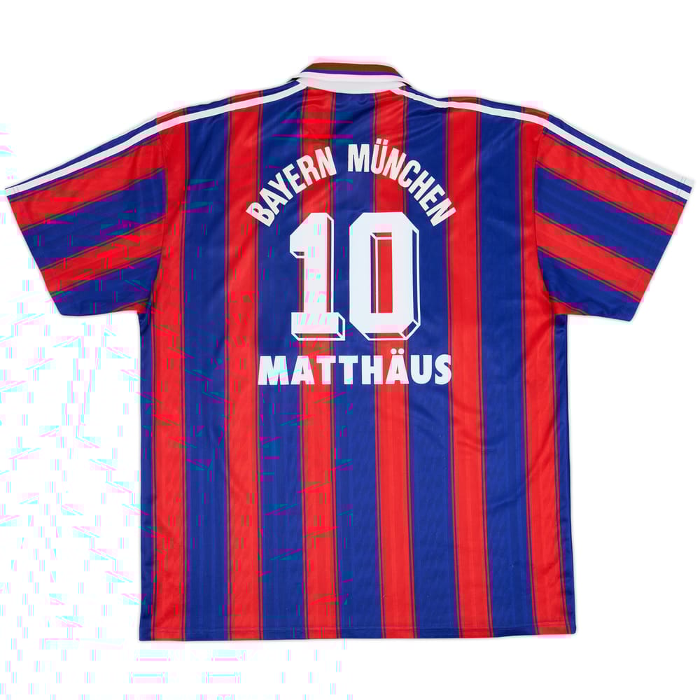 1995-97 Bayern Munich Home Shirt Matthaus #10 - 7/10 - (XXL)