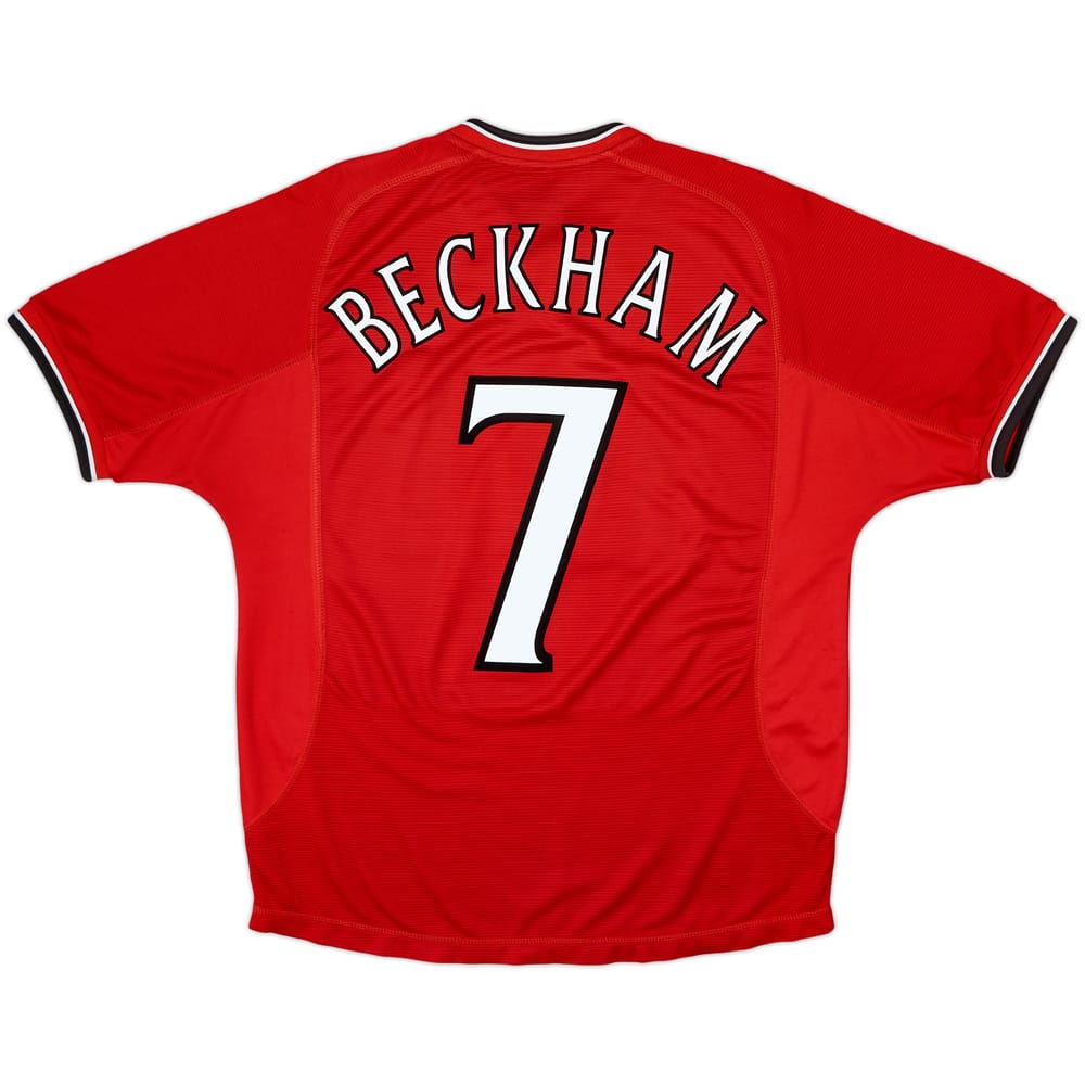 2000-02 Manchester United Home Shirt Beckham #7 - 6/10 - (M)