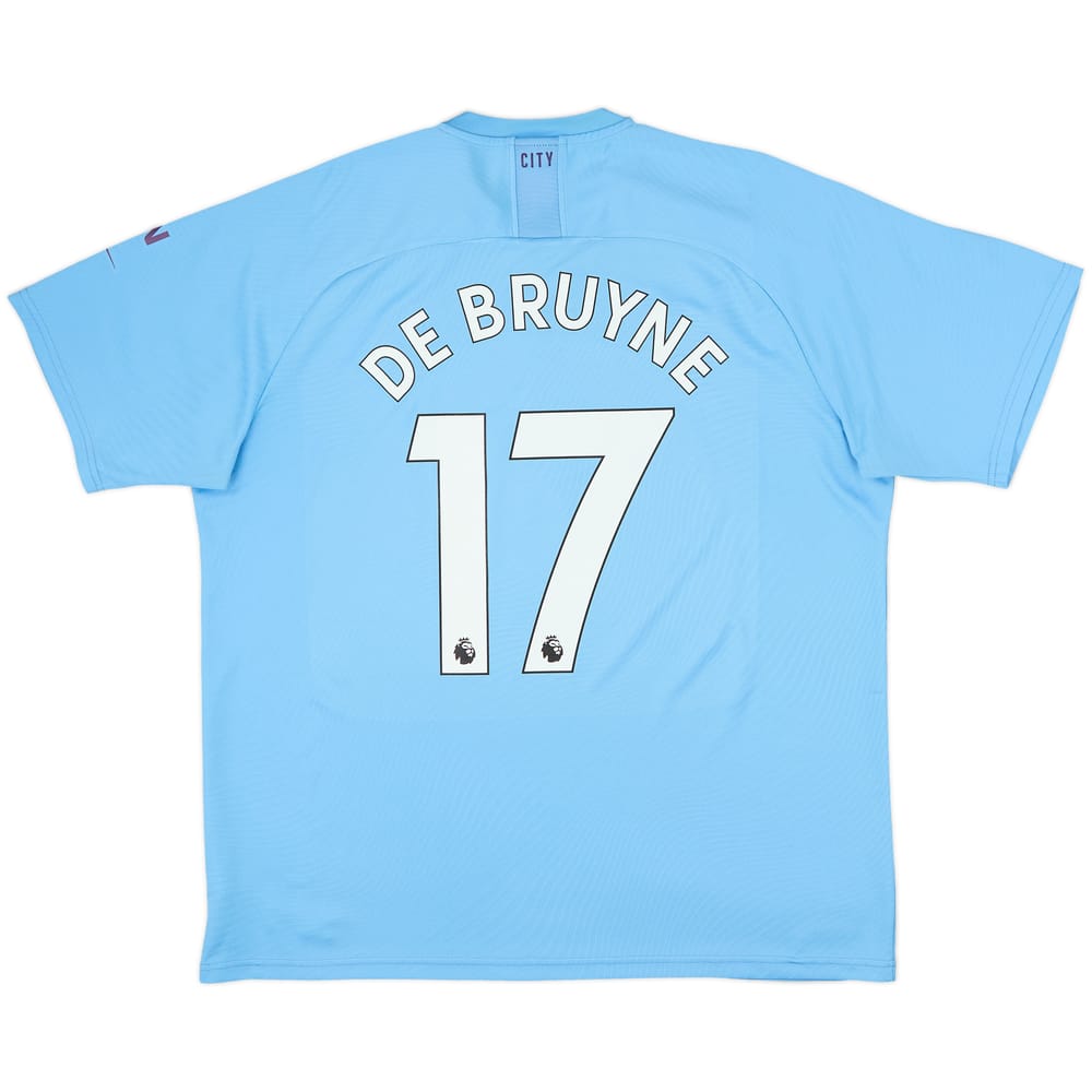 2019-20 Manchester City Home Shirt De Bruyne #17 - 6/10 - (XXL)