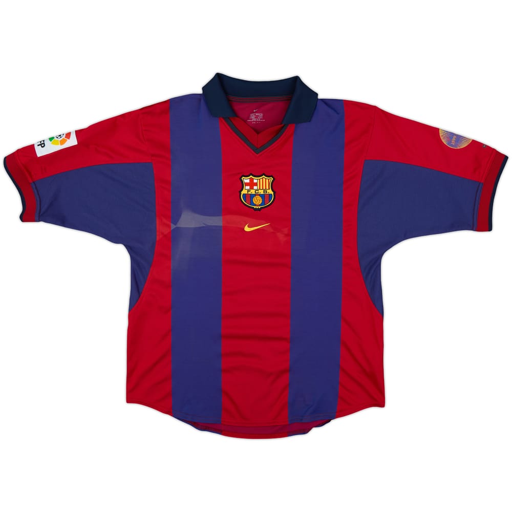 2000-01 Barcelona Home Shirt - 5/10 - (M)