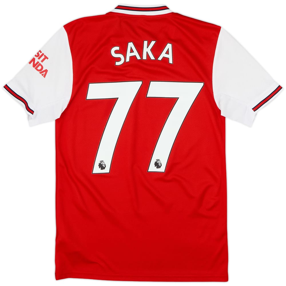 2019-20 Arsenal Home Shirt Saka #77 - 8/10 - (XS)