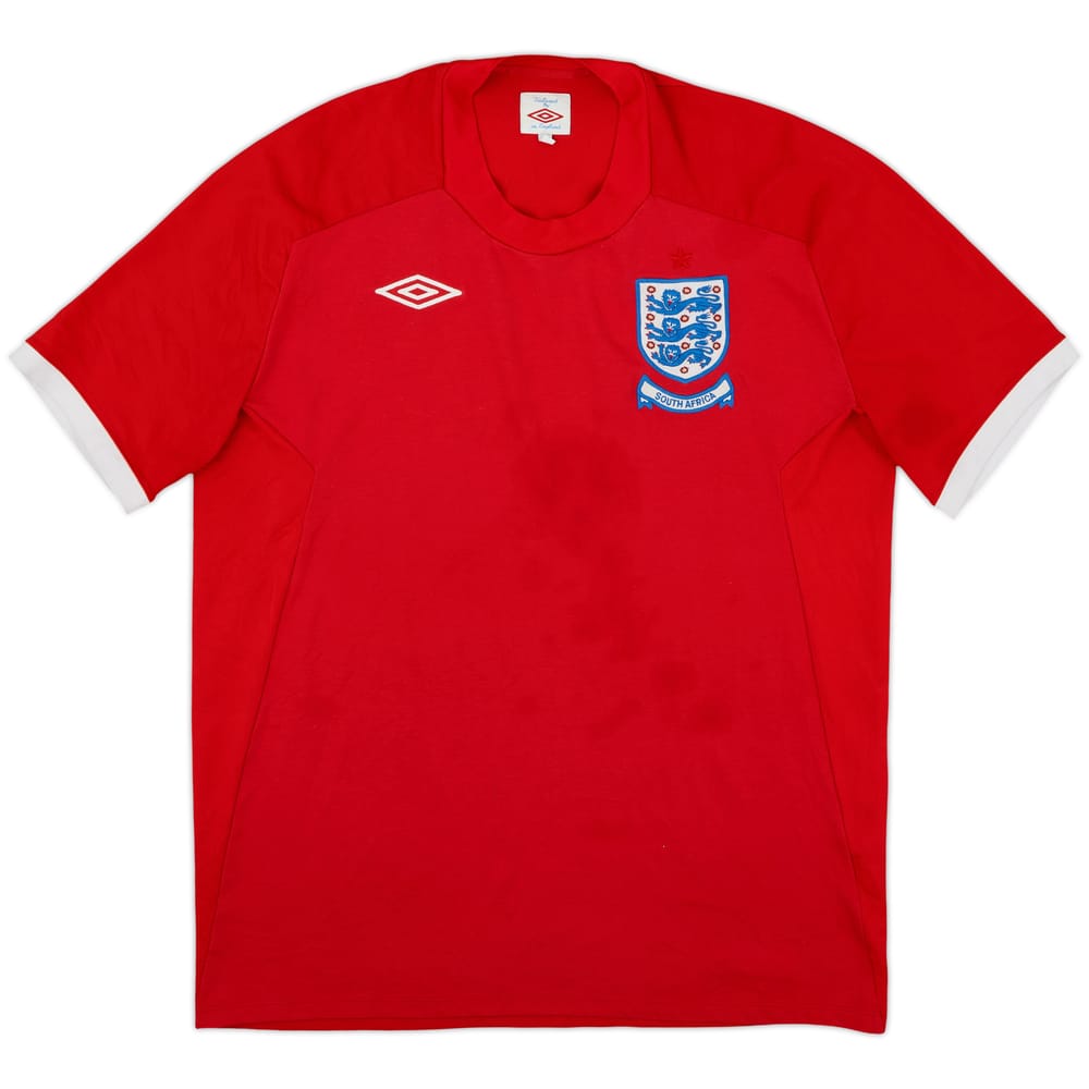 2010-11 Inglaterra 'Sudáfrica' Camiseta Visitante - 4/10 - (L)