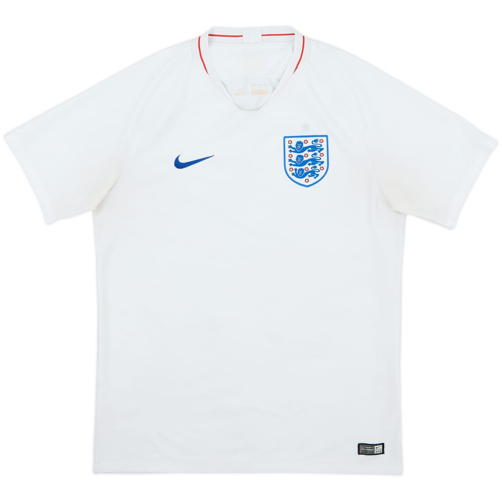 2018-19 England Home Shirt - 4/10 - (L)