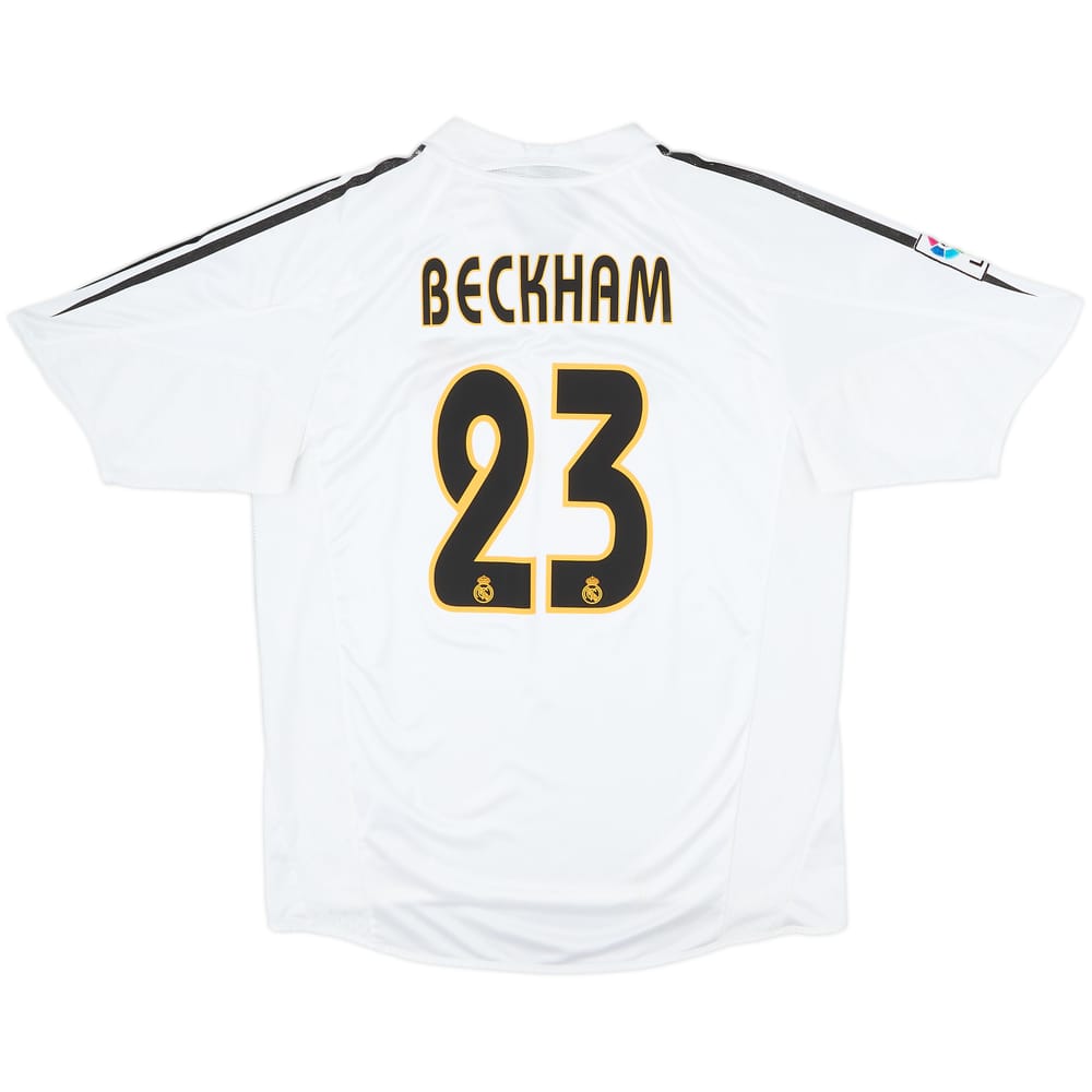 2004-05 Real Madrid Home Shirt Beckham #23 - 6/10 - (L)