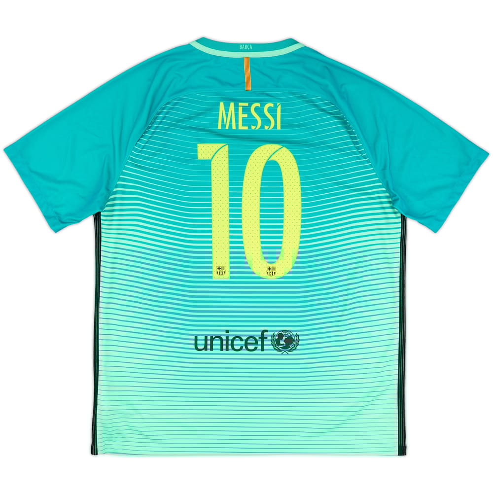 2016-17 Barcelona Third Shirt Messi #10 - 9/10 - (XL)