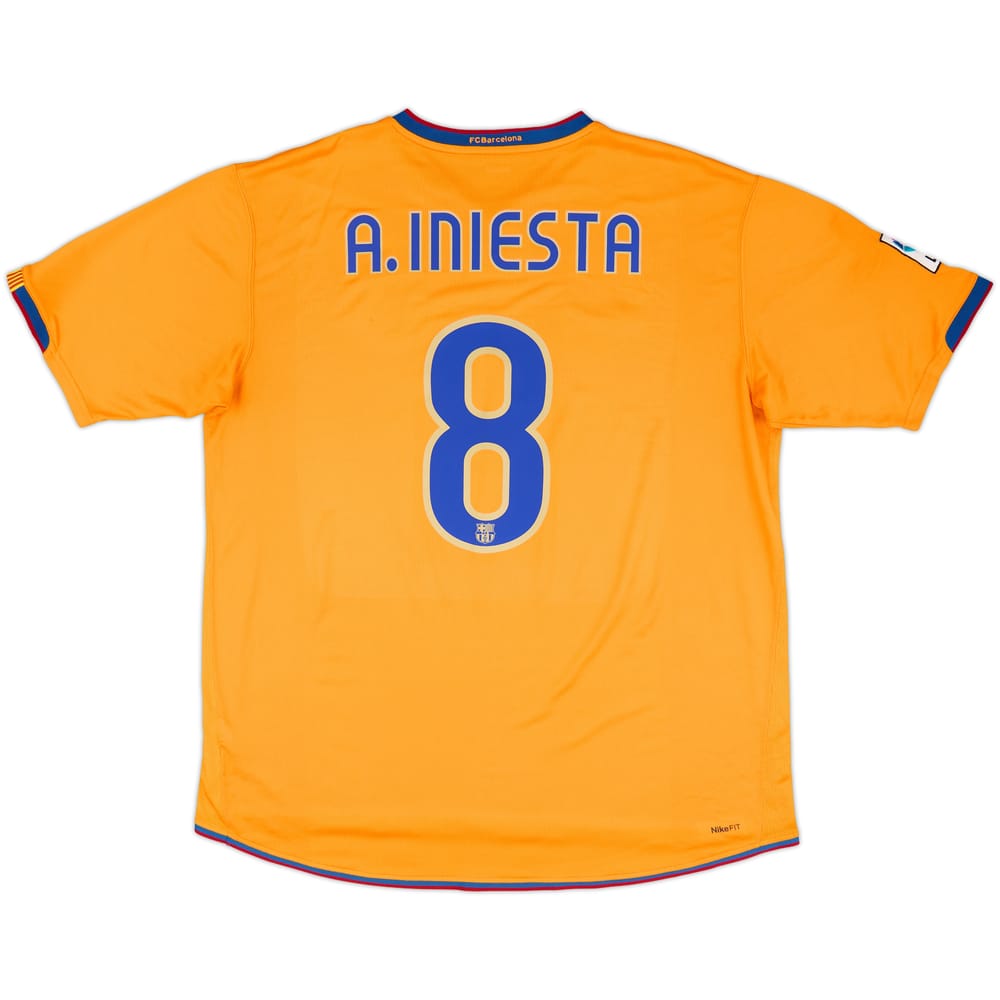 2007-08 Barcelona Third Shirt A.Iniesta #8 - 8/10 - (XXL)