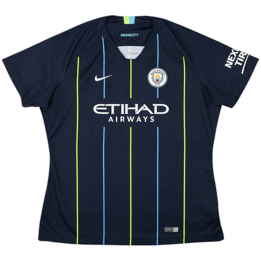 2018-19 Manchester City Away Shirt - 9/10 - (Women's XL)