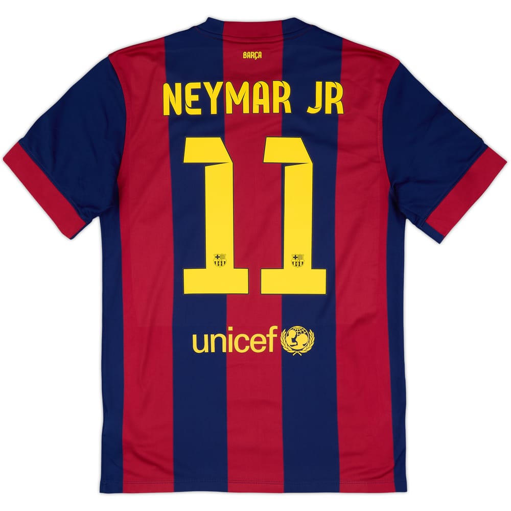 2014-15 Barcelona Home Shirt Neymar Jr #11 - 8/10 - (M)