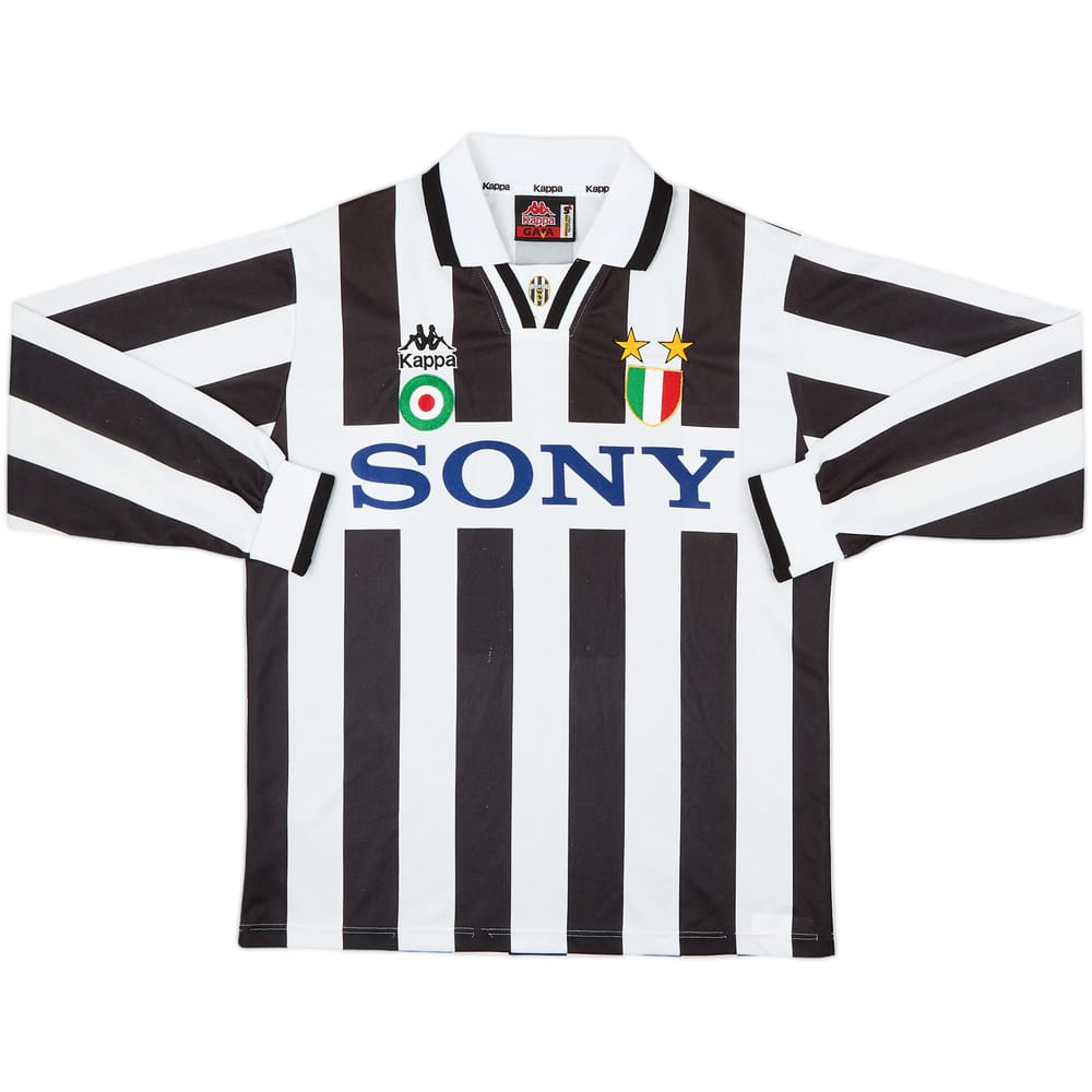 1995-97 Juventus Home L/S Shirt - 8/10 - (S)