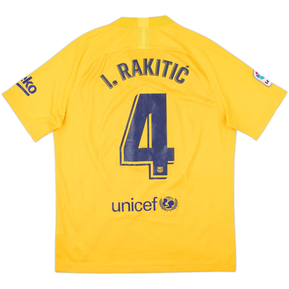 2019-20 Barcelona 'Senyera' Fourth Shirt I.Rakitic #4 - 8/10 - (L)