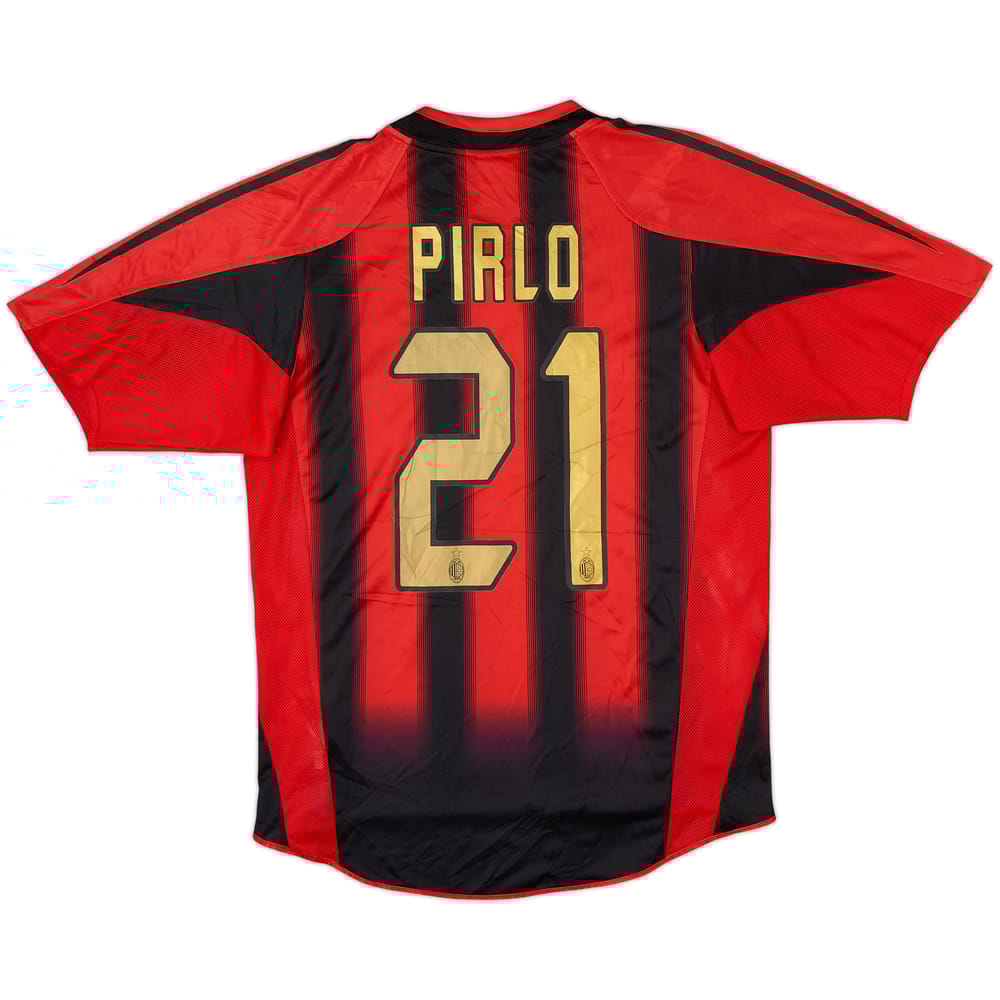 2004-05 AC Milan Home Shirt Pirlo #21 - 8/10 - (S)