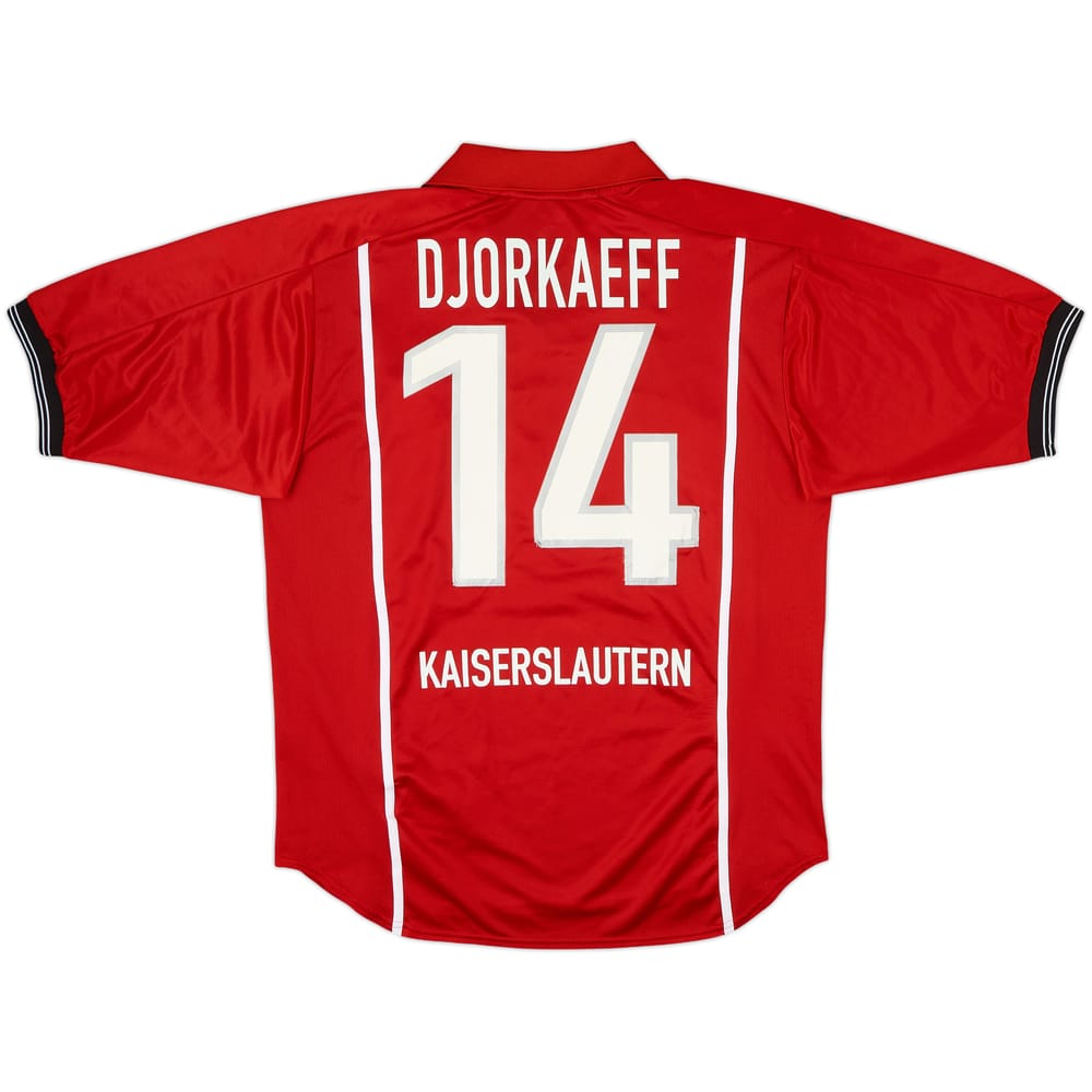 Camiseta de local del Kaiserslautern 1999-00 Djorkaeff #14 - 5/10 - (M)