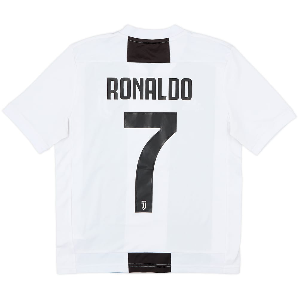 2018-19 Juventus Home Shirt Ronaldo #7 - 6/10 - (L.Boys)