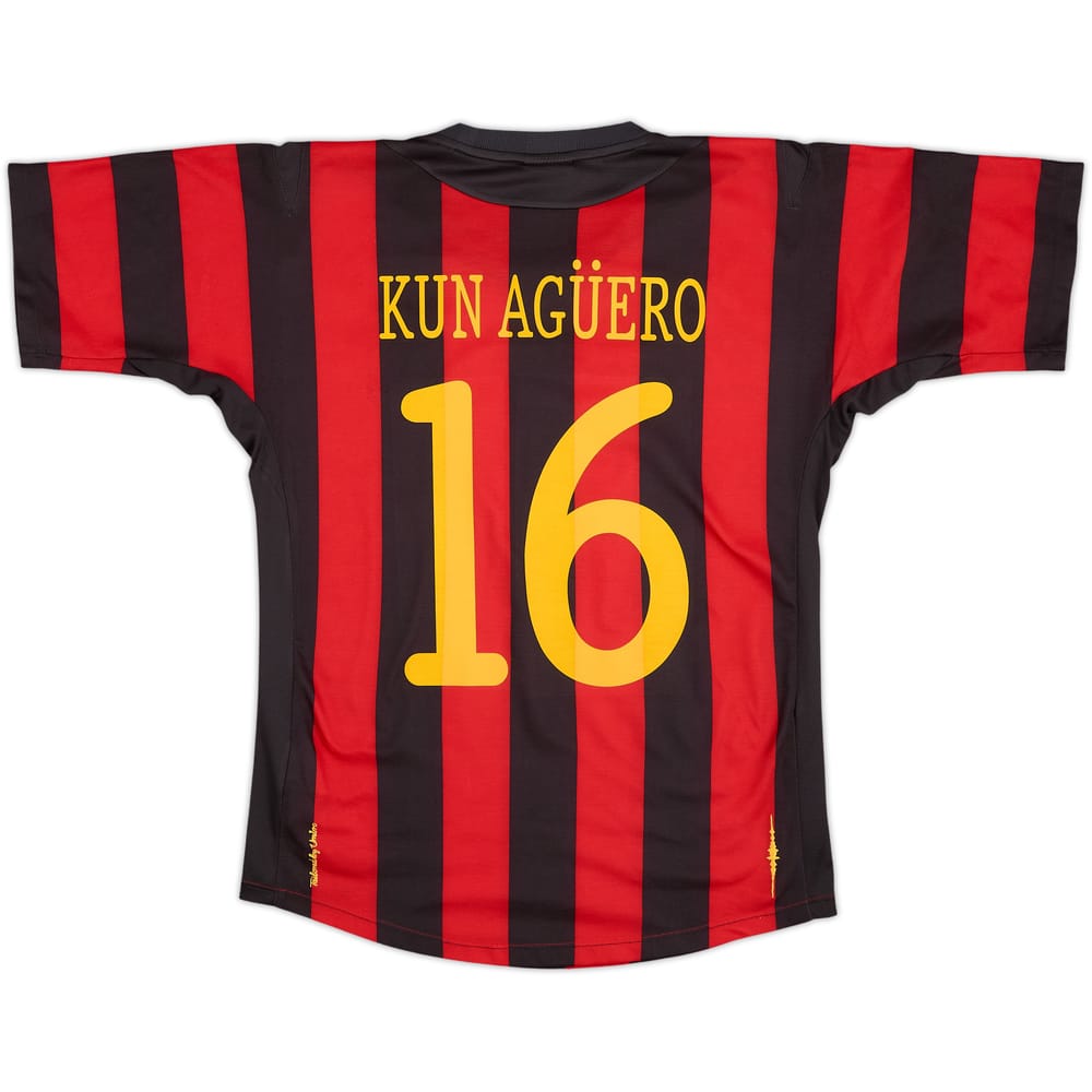 Camiseta de visitante del Manchester City 2011-12 Kun Aguero #16 - 7/10 - (XS)
