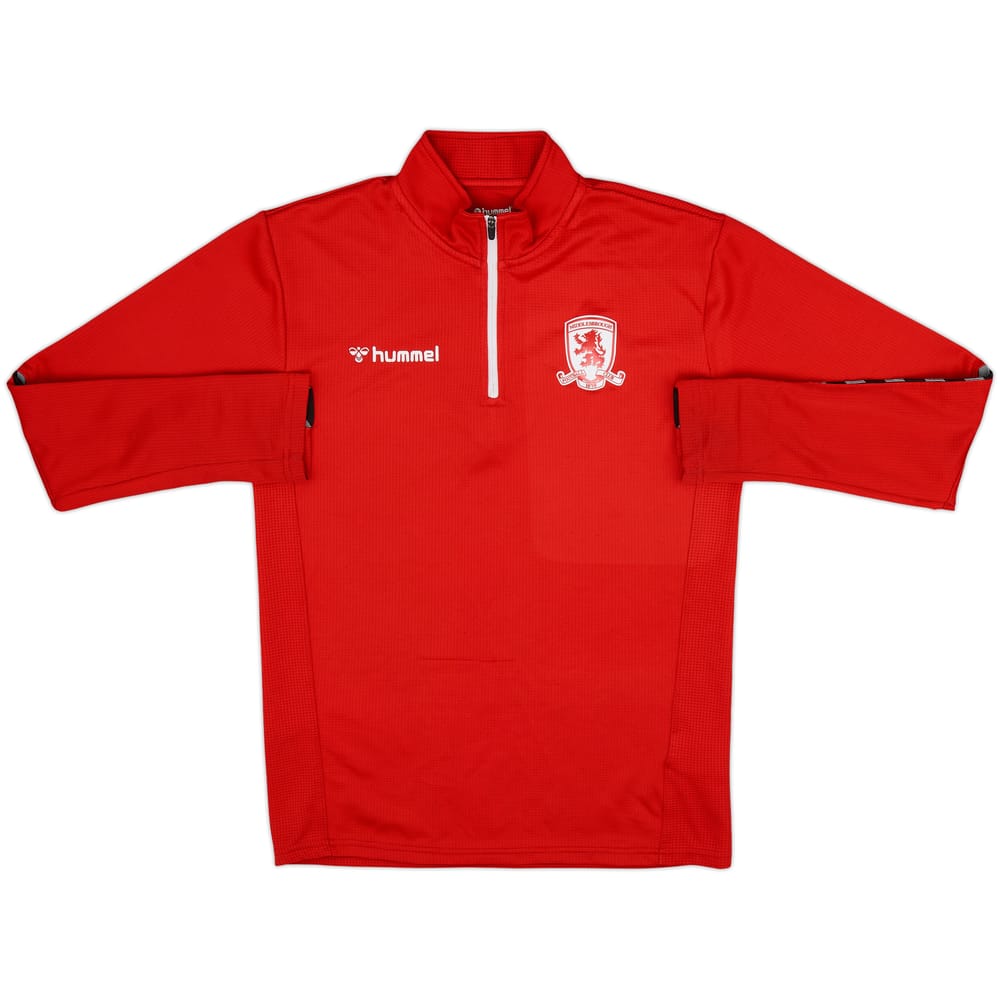 2020-21 Middlesbrough Hummel 1/4 Zip Drill Top - 7/10 - (S)