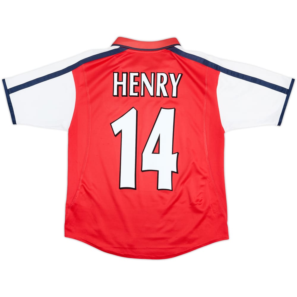 Camiseta de local del Arsenal 2000-02 Henry #14 - 7/10 - (Niños XL)