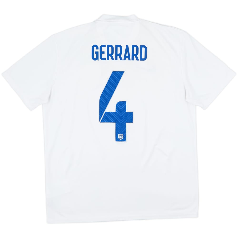 2014-15 England Home Shirt Gerrard #4 - 6/10 - (L)