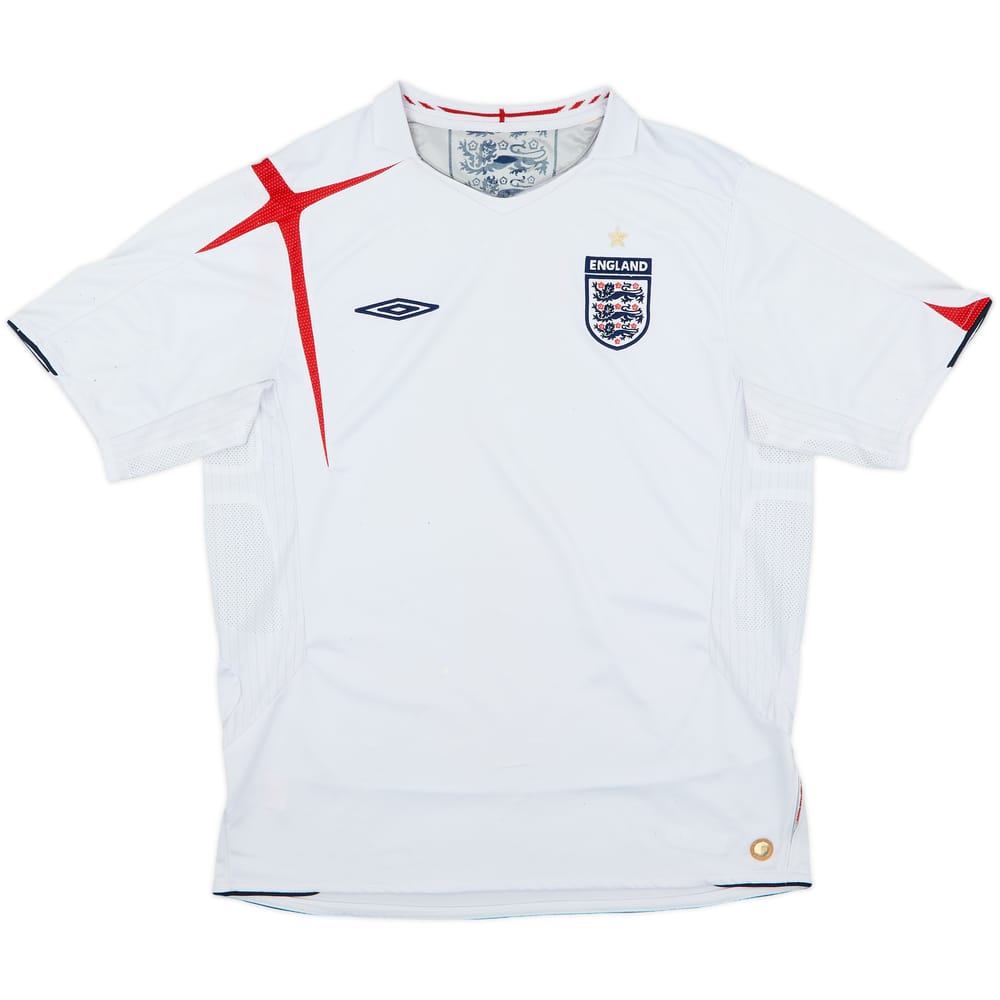2005-07 England Home Shirt - 4/10 - (L)