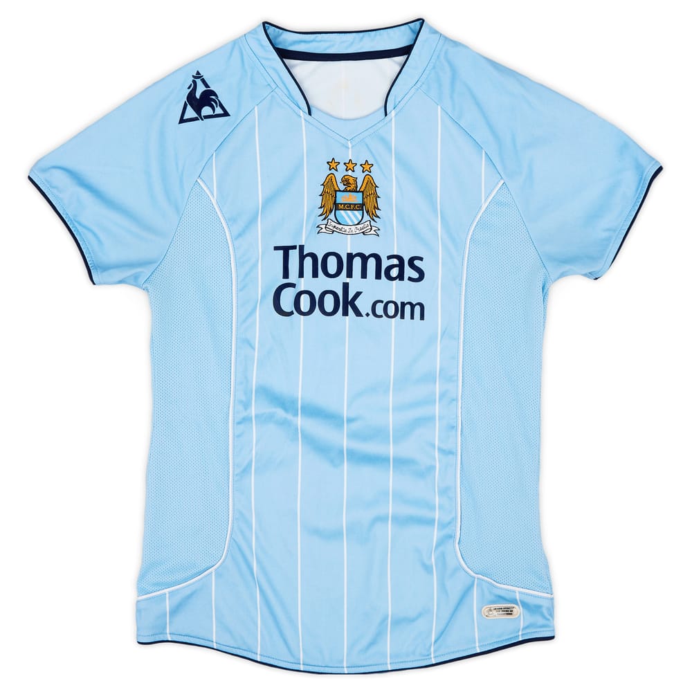 2007-08 Manchester City Home Shirt - Excellent 9/10 - (Women's M)