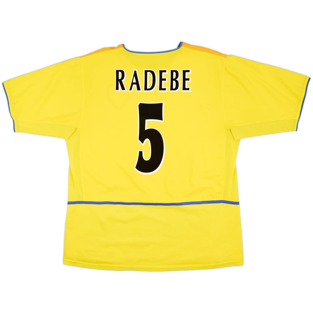 2002-03 Leeds United Away Shirt Radebe #5 - 4/10 - (XL)