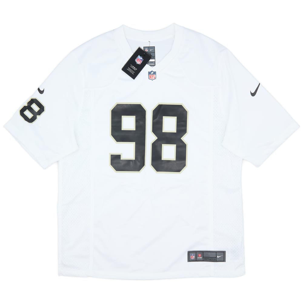2020-23 Las Vegas Raiders Crosby #98 Nike Game Away Jersey (XL)