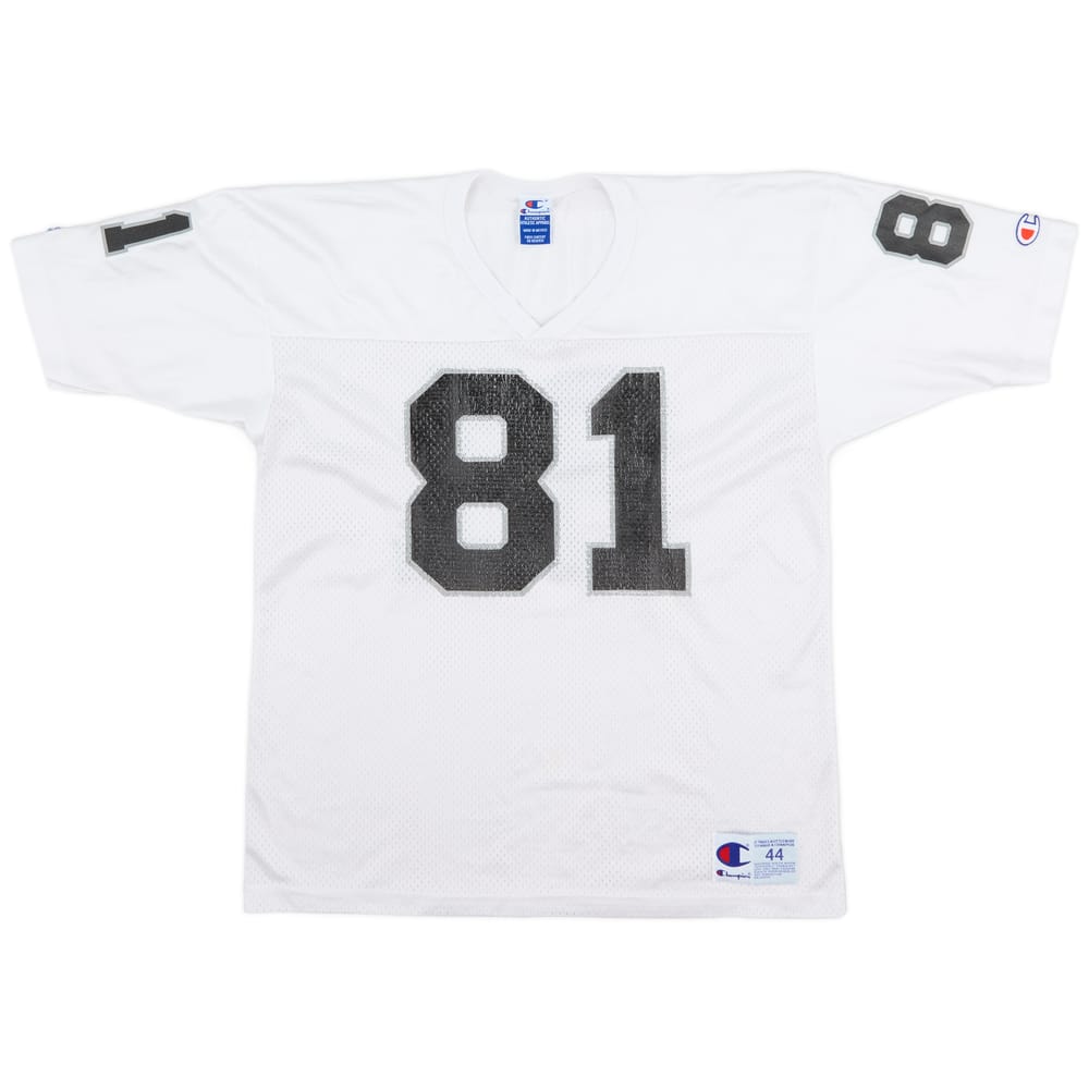1995-00 Oakland Raiders Brown #81 Champion Away Jersey (Good) L