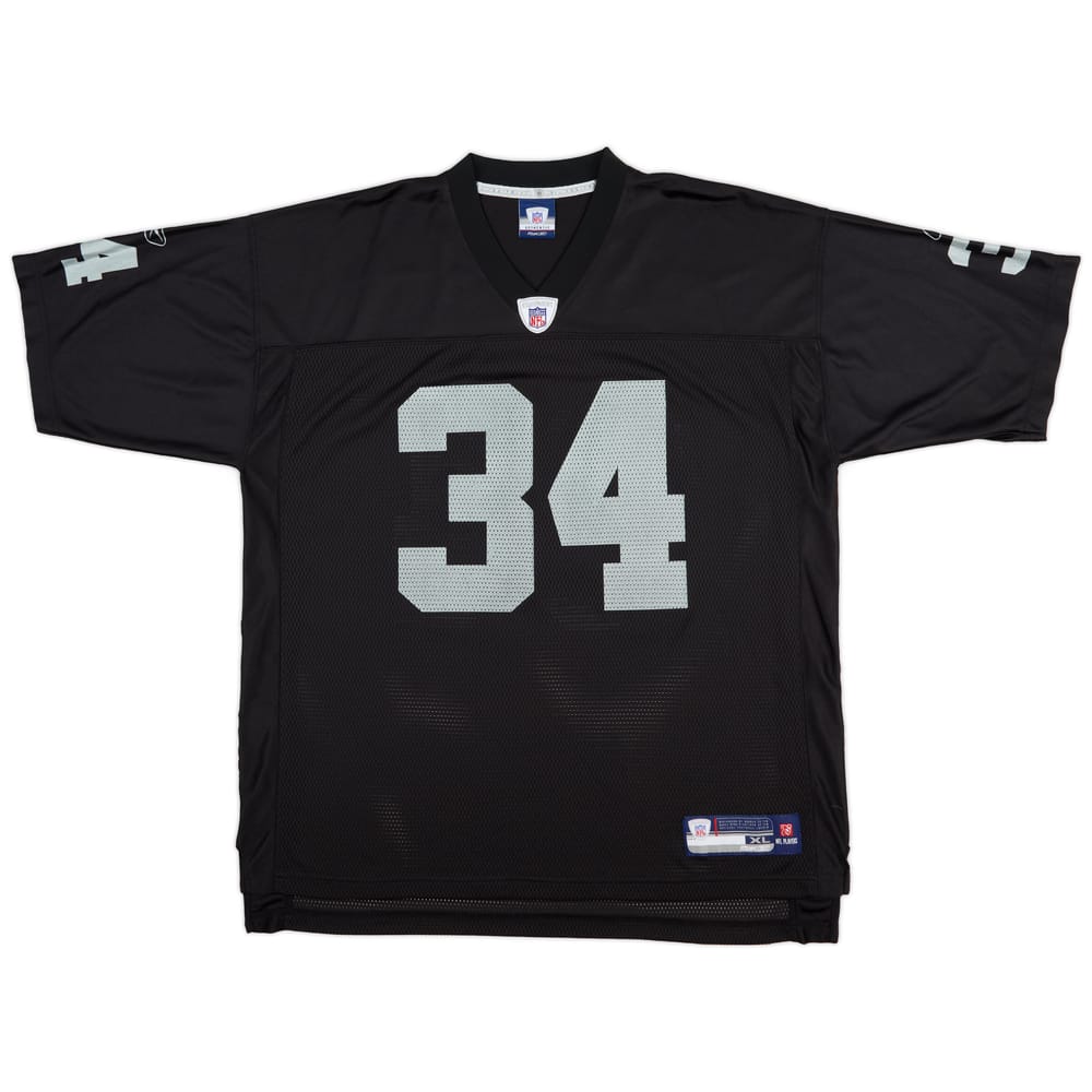 2007 Oakland Raiders Jordan #34 Reebok On Field Home Jersey (Excellent) XL
