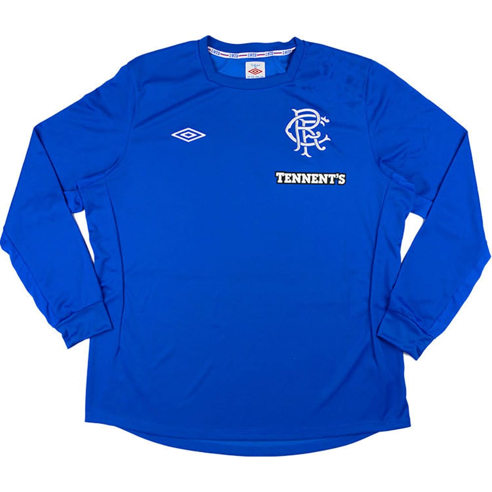 2012-13 Rangers Home L/S Shirt - 8/10 - (L)