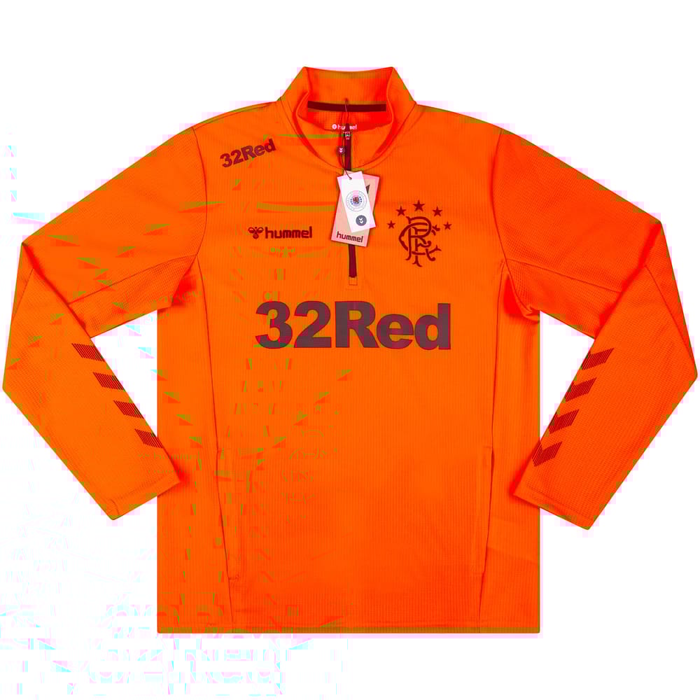 2019-20 Rangers Hummel 1/2 Zip Training Top - NEW