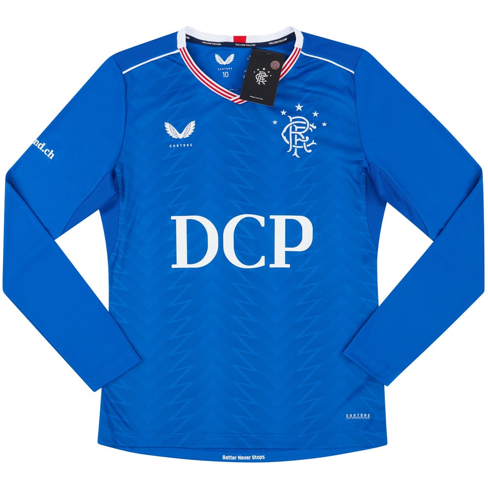 2020-21 Rangers Women's Player Issue Pro Home L/S Shirt