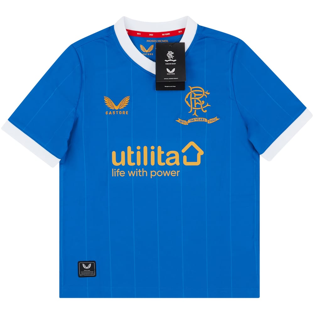 2021-22 Rangers '150 Years Anniversary' Home Shirt (S.Kids)