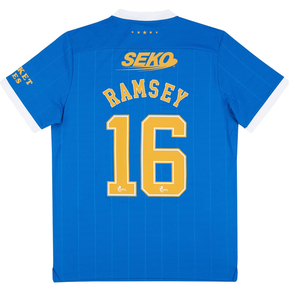 2021-22 Rangers Player Issue Pro '150 Years Anniversary' Home Shirt Ramsey #16