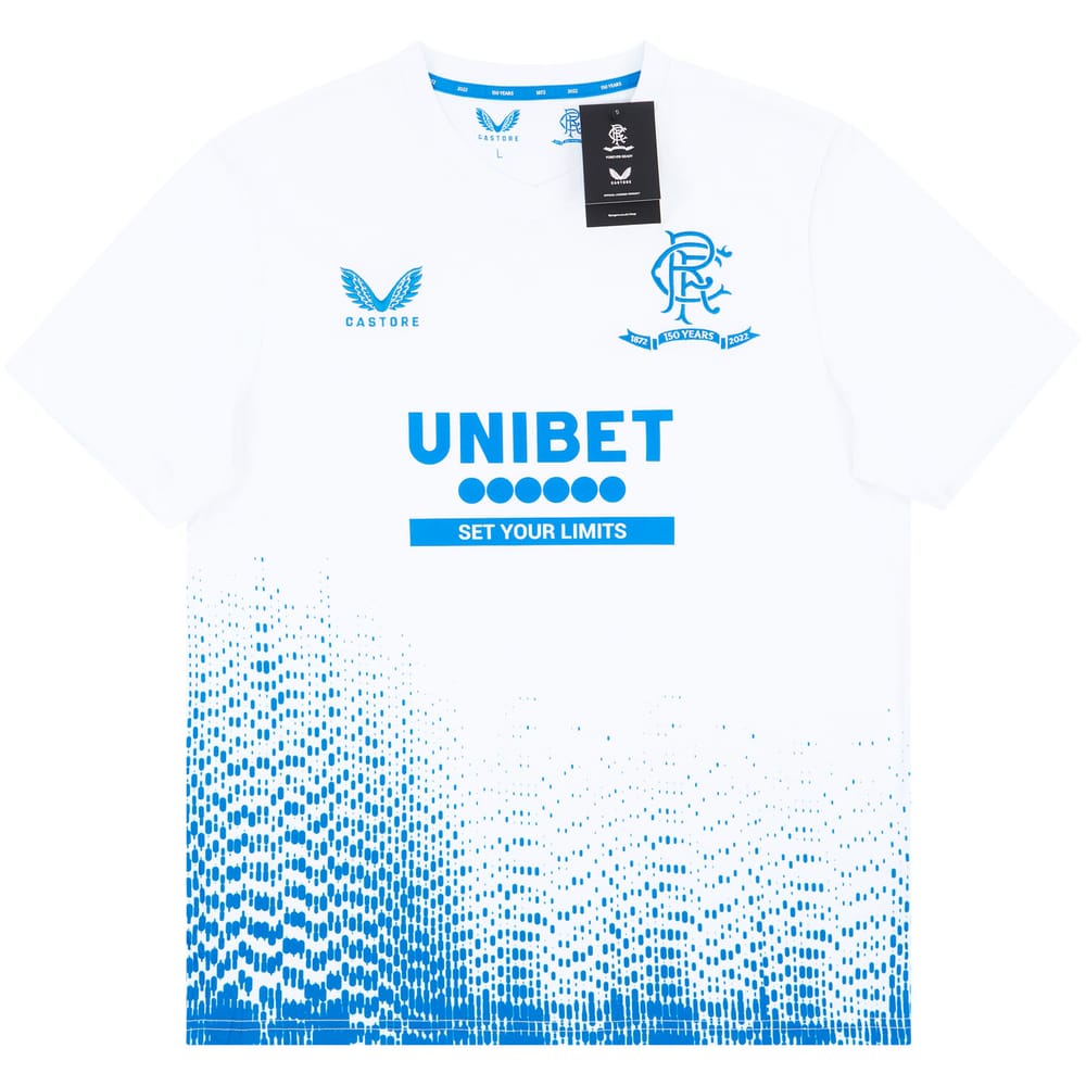 2021-22 Rangers Castore '150 Years Anniversary' Pre-Match Training Tee