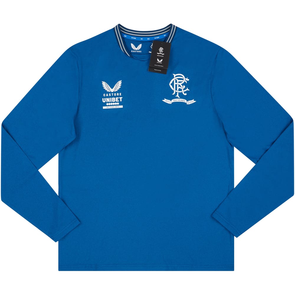 2021-22 Rangers Castore '150 Years Anniversary' Travel L/S Tee