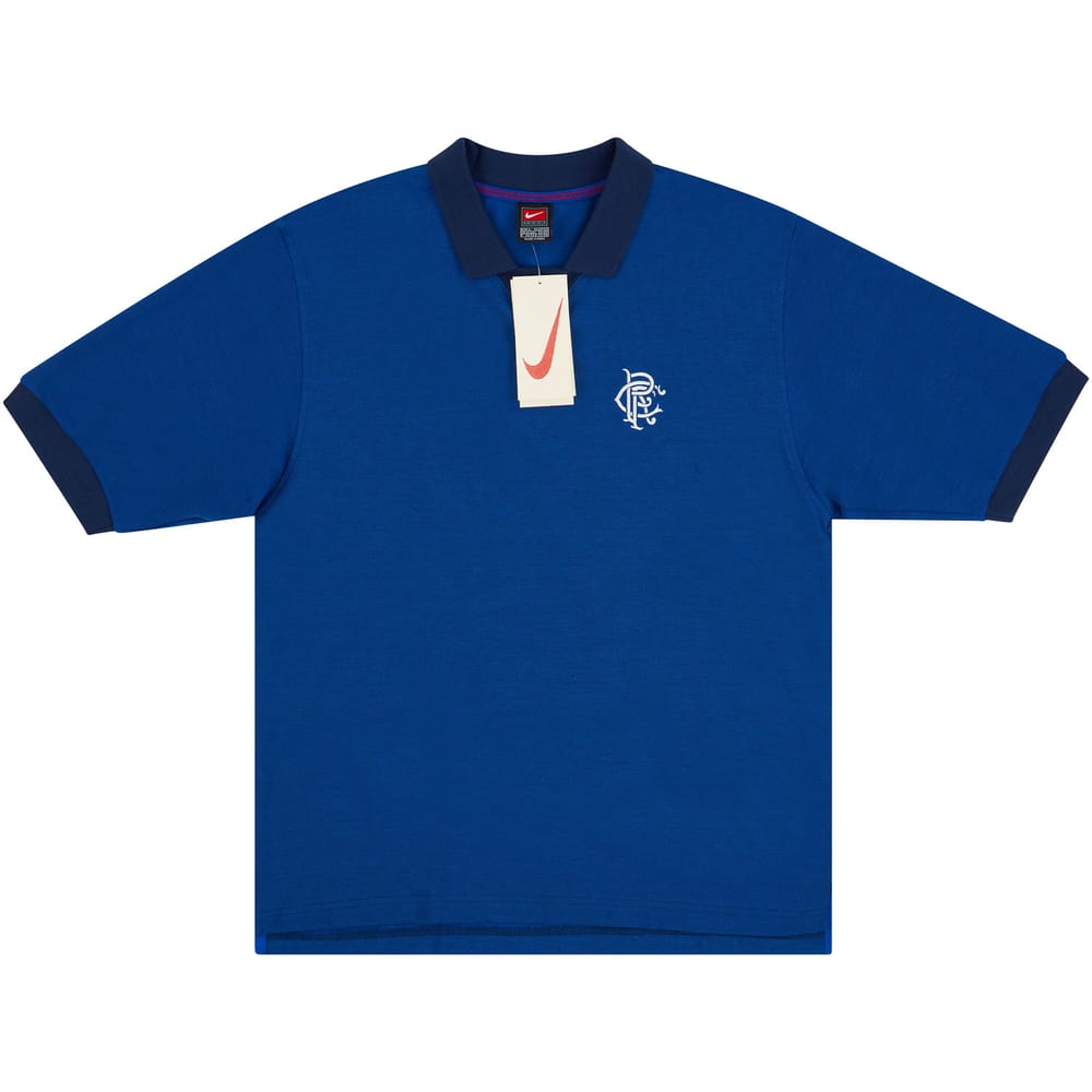 1997-99 Rangers Nike Polo T-Shirt
