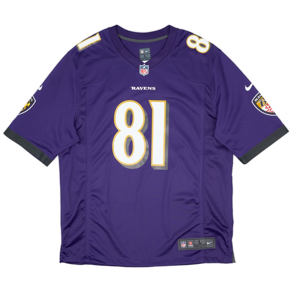 2018-19 Baltimore Ravens Hurst #81 Nike Game Home Jersey (Excellent) L