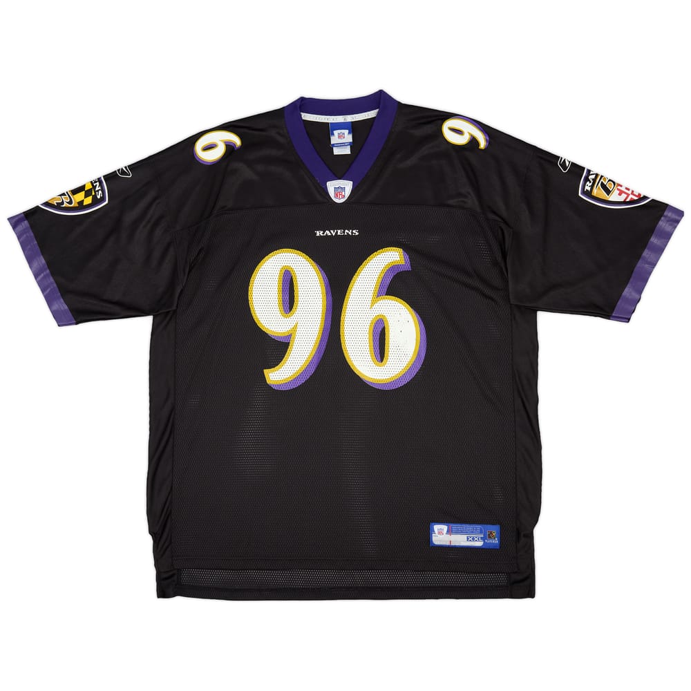 2005-06 Baltimore Ravens Thomas #96 Reebok On Field Alternate Jersey (Very Good) XXL