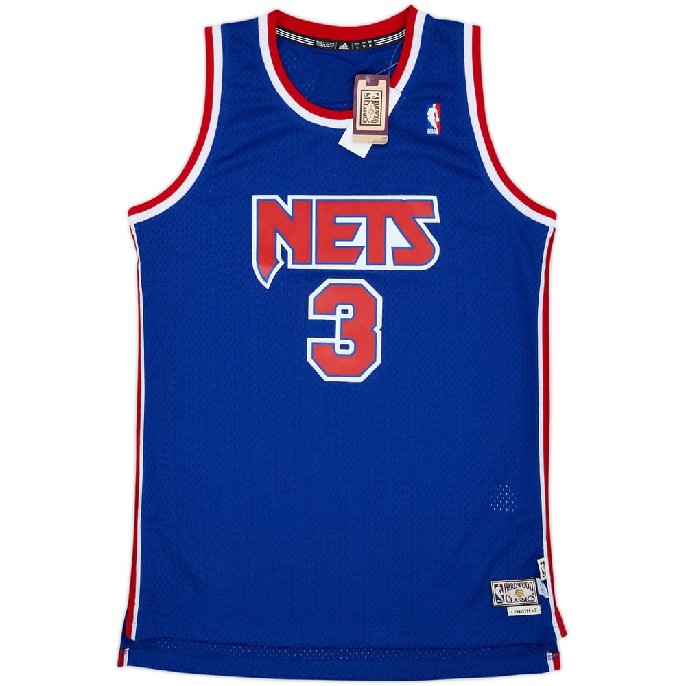 1991-92 New Jersey Nets Petrovic #3 adidas Hardwood Classics Swingman Away Jersey (L)